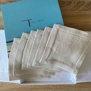 Table Art Linen Napkins (6pc Set) - Oatmeal